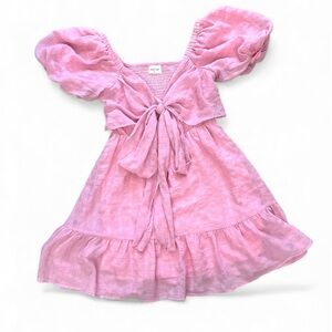 Peach Love California Pink Textured Dress